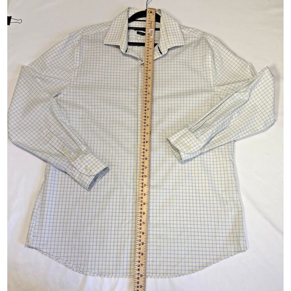 Tommy Hilfiger Men’s Slim Fit Check Dress Shirt Supima Cotton Stretch. - Picture 2 of 7